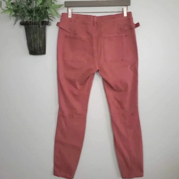ANTHROPOLOGIE HEI HEI SLIM UTILITY CARGO PANTS RUST 27 - Picture 4 of 12